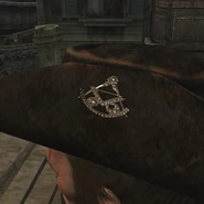 Masonic Compass pin on his hat.