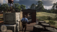 Arthur pursuing an enemy on a train.