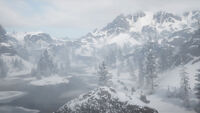 Snowy mountains of the Grizzlies