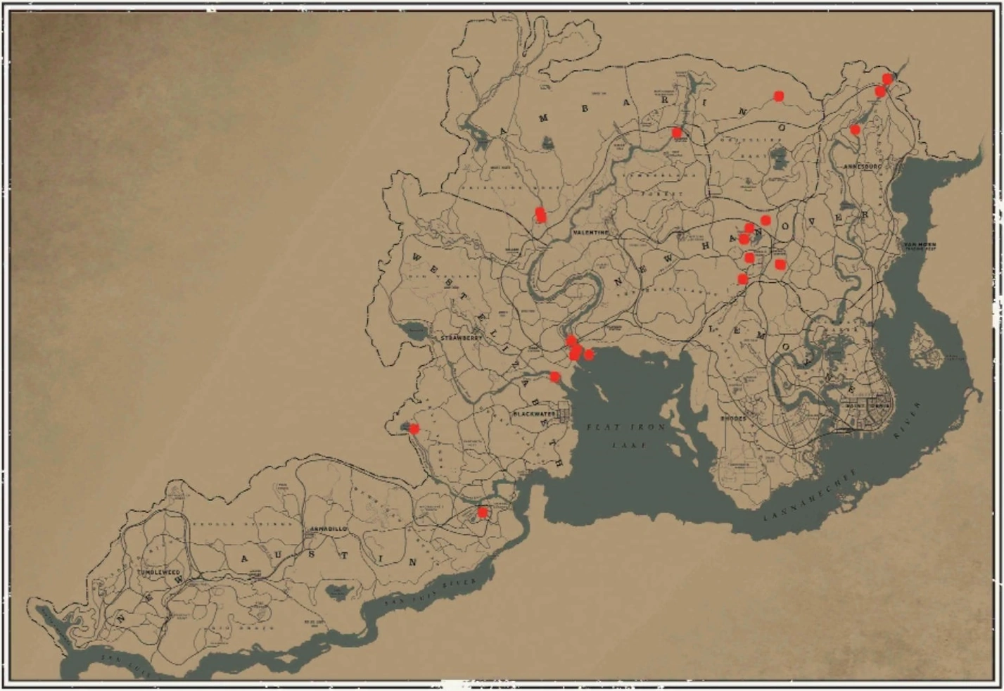 Miejsca występowania gęsi kanadyjskiej.