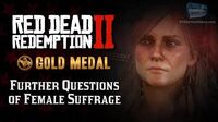 RDR2 PC - Mission 25 - Further Questions of Female Suffrage Replay & Gold Medal