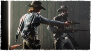 Distillation Clandestine039.png (2,9 Mio) Le revolver Schofield au premier plan et le Fusil Springfield au second plan