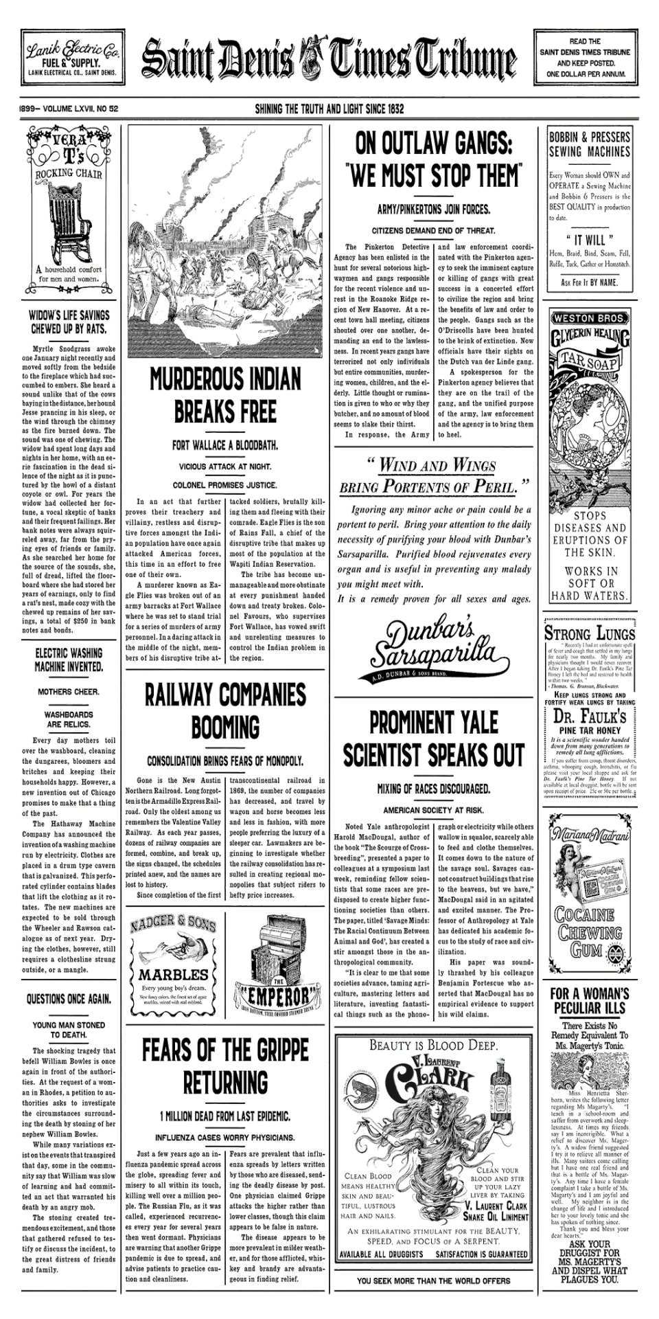 Saint Denis Times Tribune No. 52 Red Dead Wiki Fandom