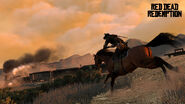 John Marston sur un cheval