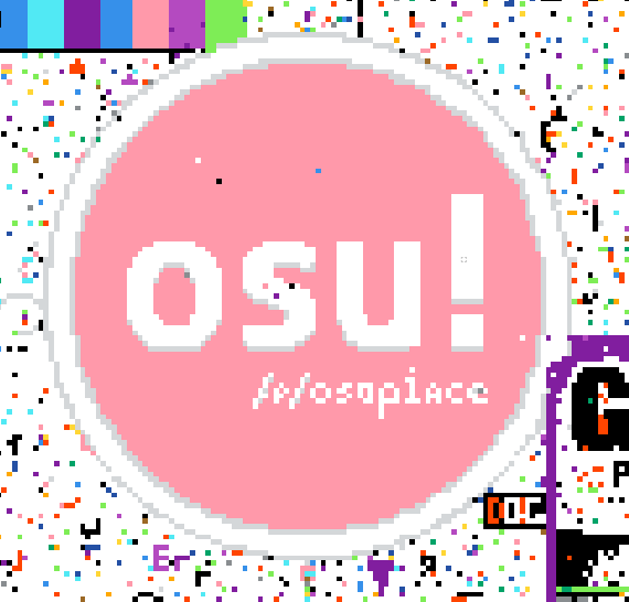 OSU! logo still standing on pixel anarchy online even after the