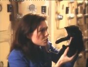 In her , Kochanski finds Lister's  in the locker Room ("", Series VII)