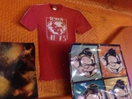 Prep for Dave Lister's bunk (London Jets and Mugs Murphy tee-shirts)
