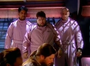 Baxter and two of his cronies enter the prison canteen