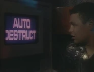 The Autoserve vending machine which nearly destroys Red Dwarf ("Bodyswap", Series III)