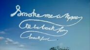Ace writes his catchprase in the sky with the space bike exhaust ("Stoke Me a Clipper")