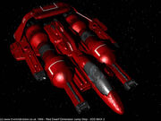 Red-dwarf-dimension-jump-ship