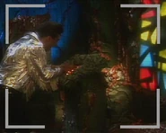 Cat operating the D.N.A. modifier console, not knowing what he is doing