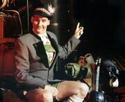 Photo of  with the  on his tour of the 