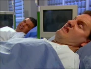 Rimmer and Lister after a stomach pump ("Only the Good...")
