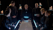 Dominator Zlurth convenes a War Council with his Chancellors aboard the Death Ship