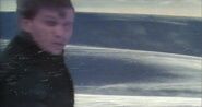 Rimmer goes for a long walk into the blizzard as Lister plays his guitar