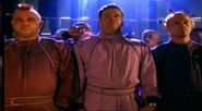 Lister pours the sex virus on Rimmer in The Tank ("Back in the Red III")