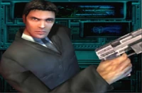 Parker's multiplayer portrait while wearing a suit.