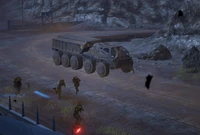 EDFTruck3.png (1.13 MB) Supply Trunk in Eos, transporting troop on a raid of the secret Red Faction Safehouse.