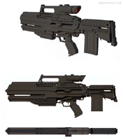 Final Concept Art of the Assault Rifle