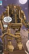 Dan with a light walker in the comic.