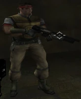 Red Faction fighter with the CAS-14 Shotgun