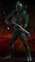 Corvallis, a marauder soldier playable in the Infestation Mode