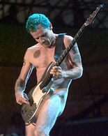 Flea at the Woodstock '99 performance of the band.