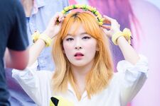 Seulgi wearing a flower crown