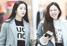 Wendy and Irene at the Airport