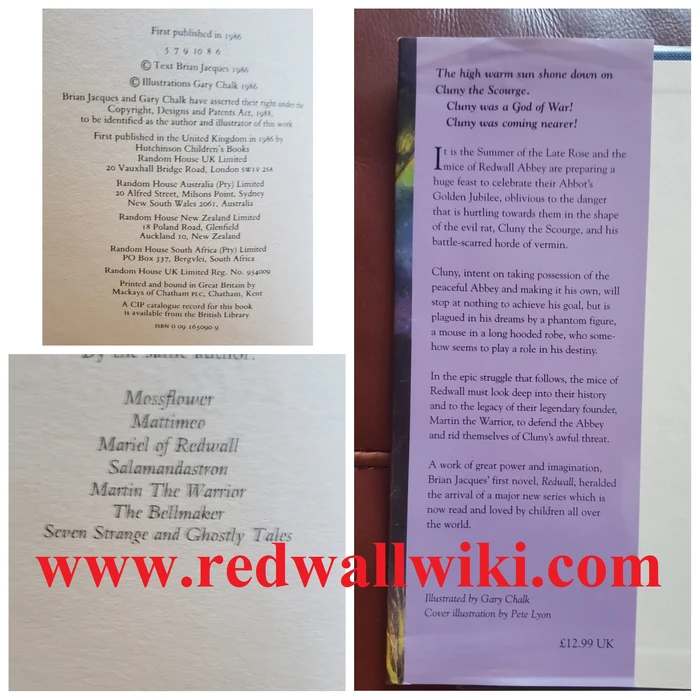 Redwall, 1994 reprint