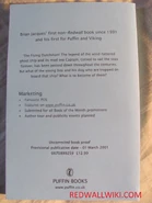 Castaways ARC back cover