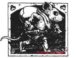 Gonff, in seinen routinemäßigen Aufgaben als Prinz der Mäusediebe.