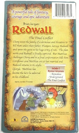 RedwallfinalconflictVHSback