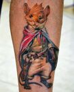 Redwall mouse; artwork by Oleg Pimchenko, 18 Plus Tattoo Studio, Kyiv, Ukraine.