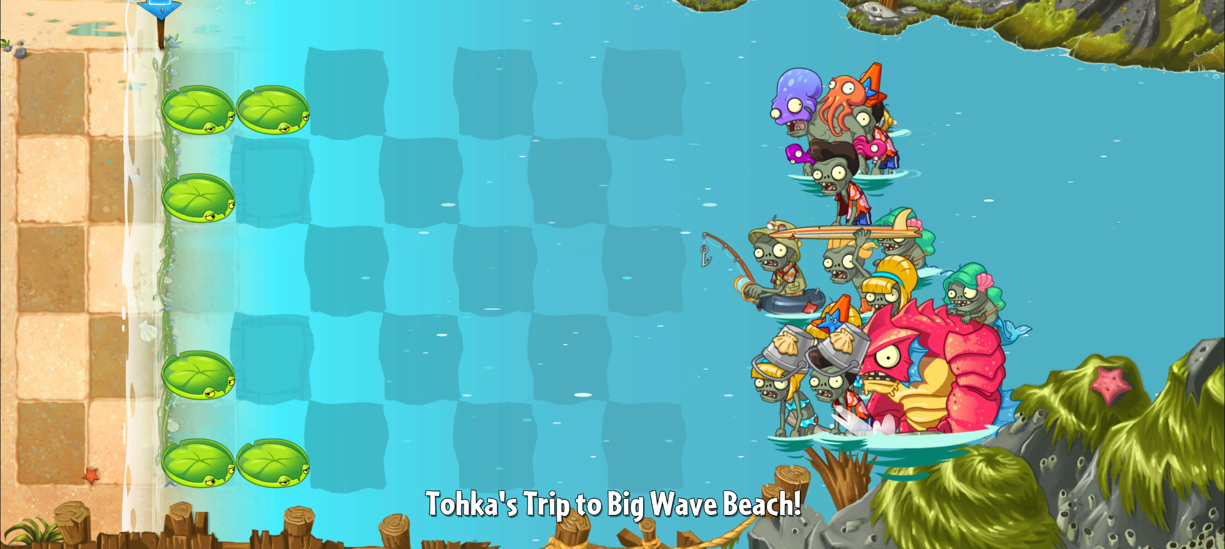 Big Wave Beach - Day 28, Plants vs. Zombies Wiki