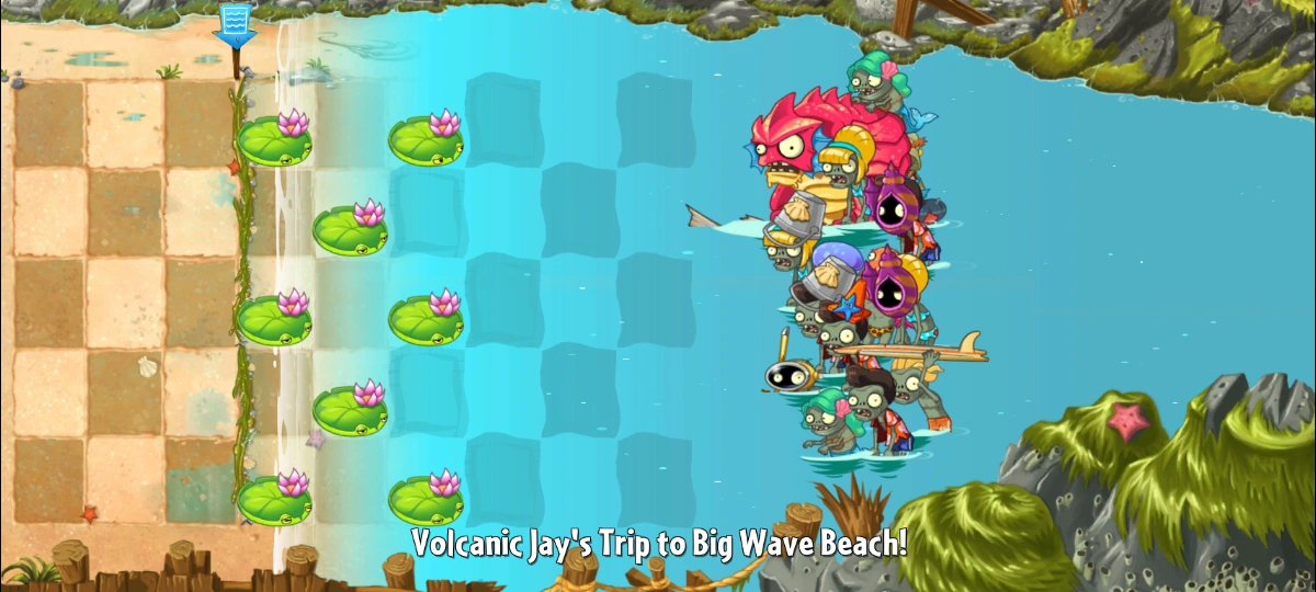 Big Wave Beach - Day 37 | Plants vs. Zombies: Reflourished Wiki