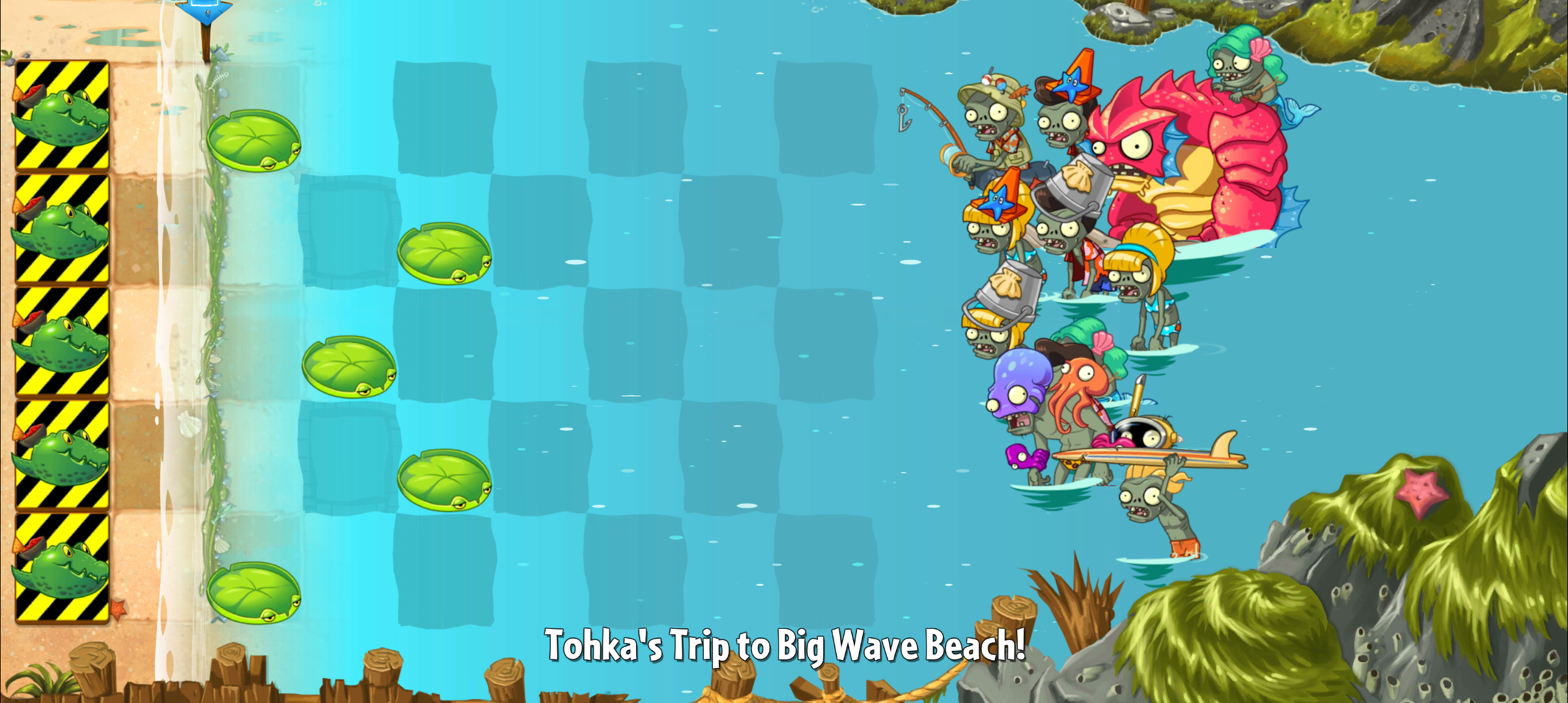 Big Wave Beach - Day 30, Plants vs. Zombies Wiki