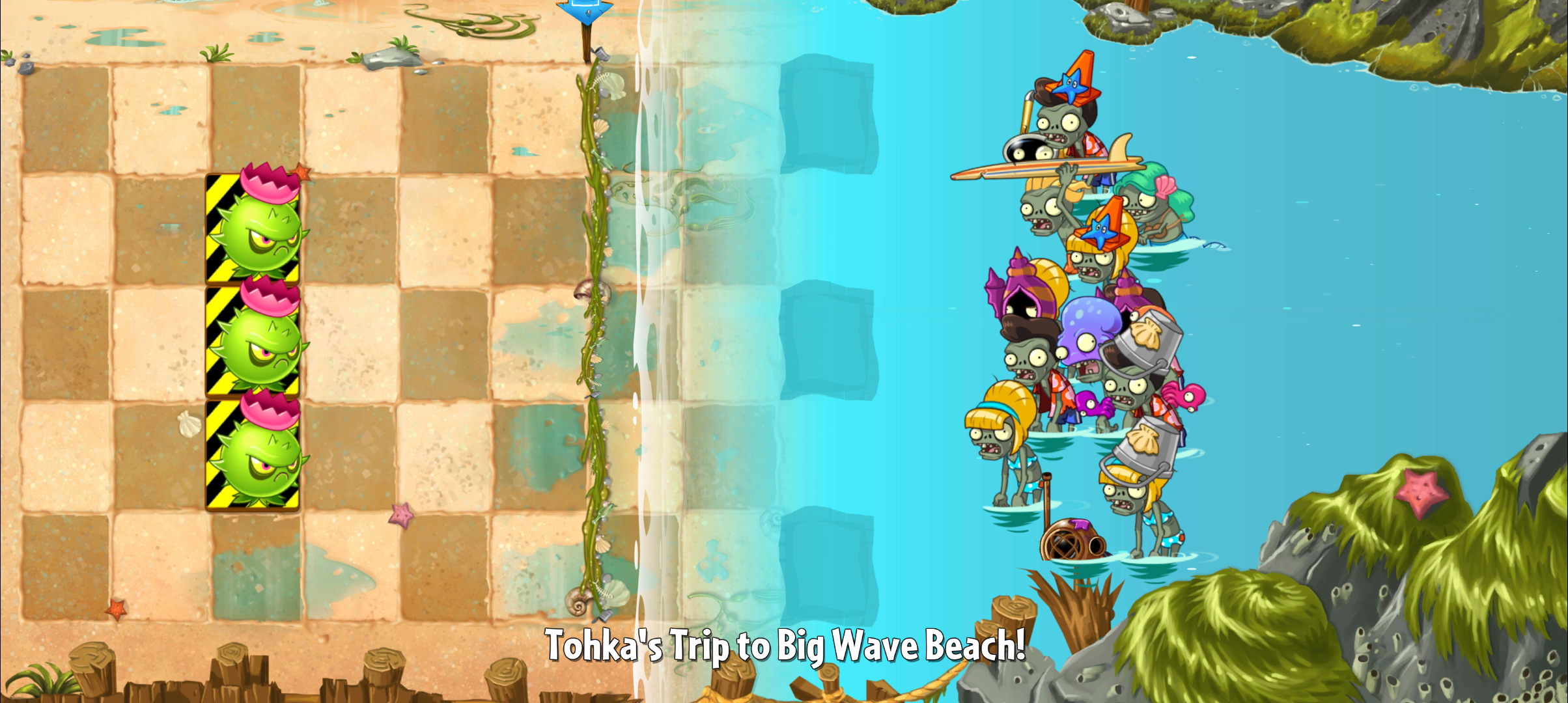 Big Wave Beach - Day 28, Plants vs. Zombies Wiki