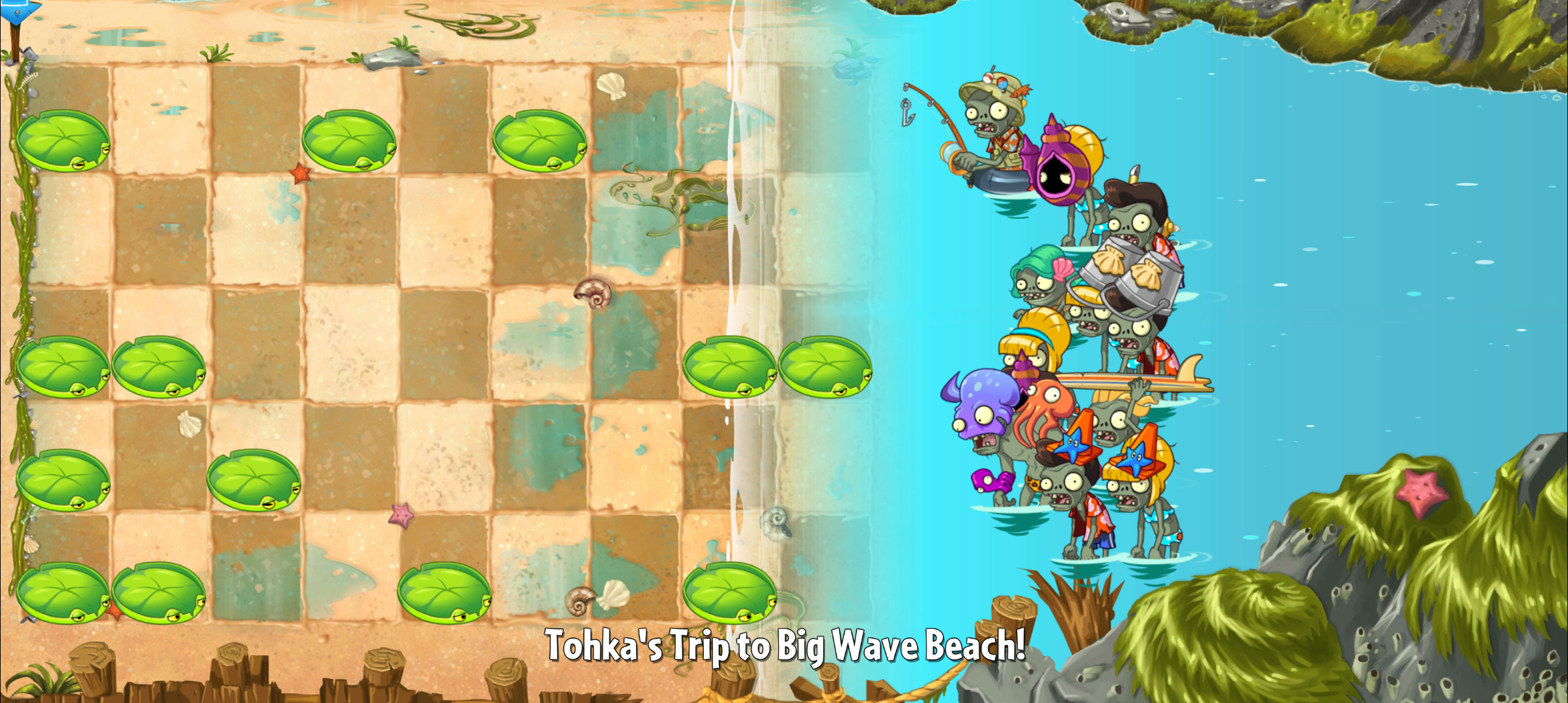 Big Wave Beach - Day 30, Plants vs. Zombies Wiki