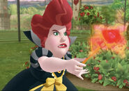 The Queen of Hearts using Card Magic.