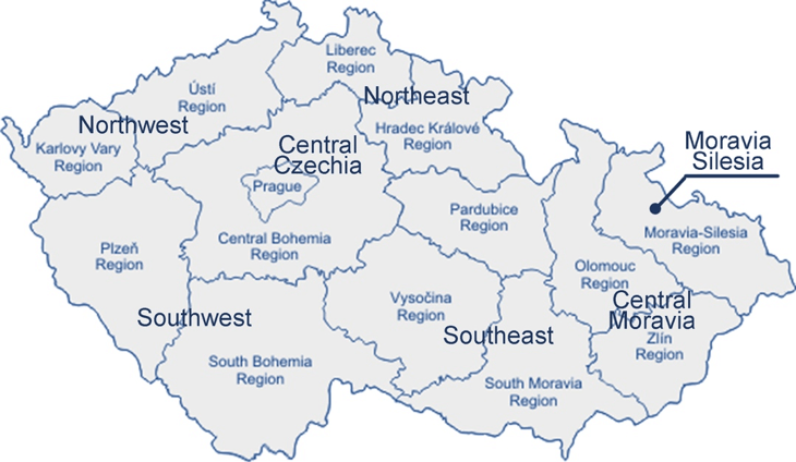 Czech Republic Regions Map Czech Republic | Regions Song Contest (Rsc) Wiki | Fandom
