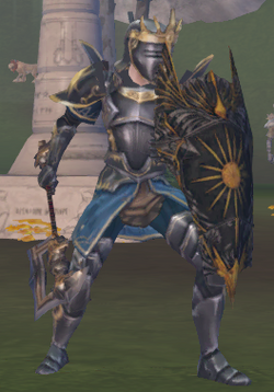 Full armed warmaster knight