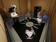 Jermbo killing Folly and Pilby before entering the elevator.