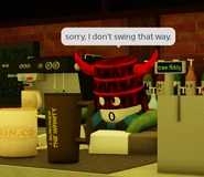 Makoscafe.png (142 KB) NotMakos in the Infinity Cafe of the Lobby, saying sorry, I don't swing that way.