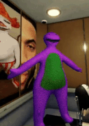 Banrey disappearing from the elevator.