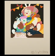 Caterinaart3.jpg (1.81 MB) An artwork of Caterina, Sunday, and Pilby, depicting a photo of a birthday party for Pilby, they're all hugging each other. (By theplace4bee)