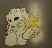 The Dreamer offering a gold star to the viewer.