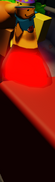 A Fizz Up! being painted red by someone going to the end of the Toolbox Speedway and using the color palette. With Poob in the background.