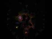 A birds eye view of the floor.